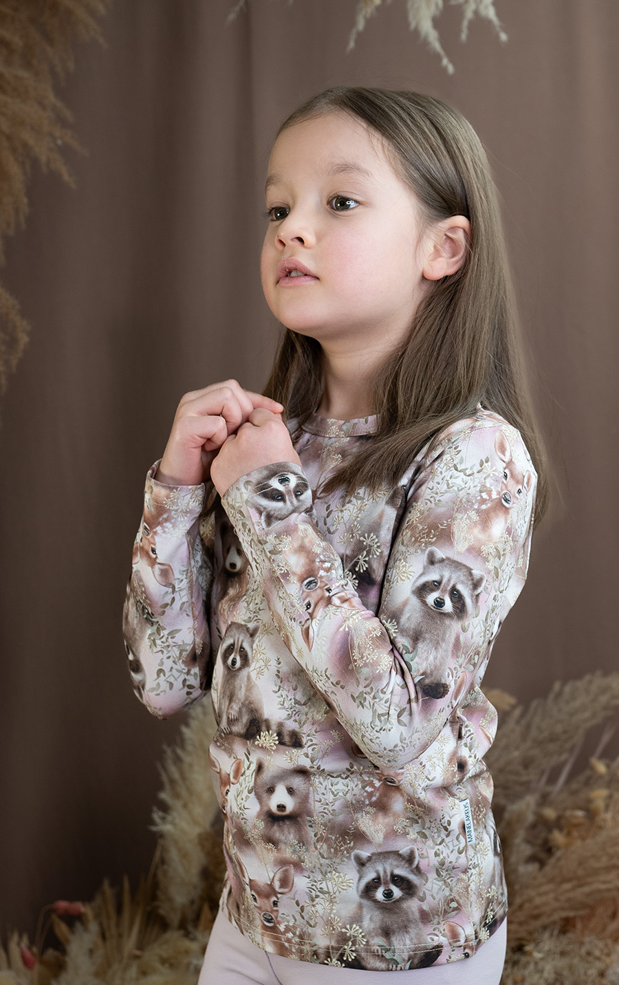 Neva paita, Forest Animals pink Koko 110/116