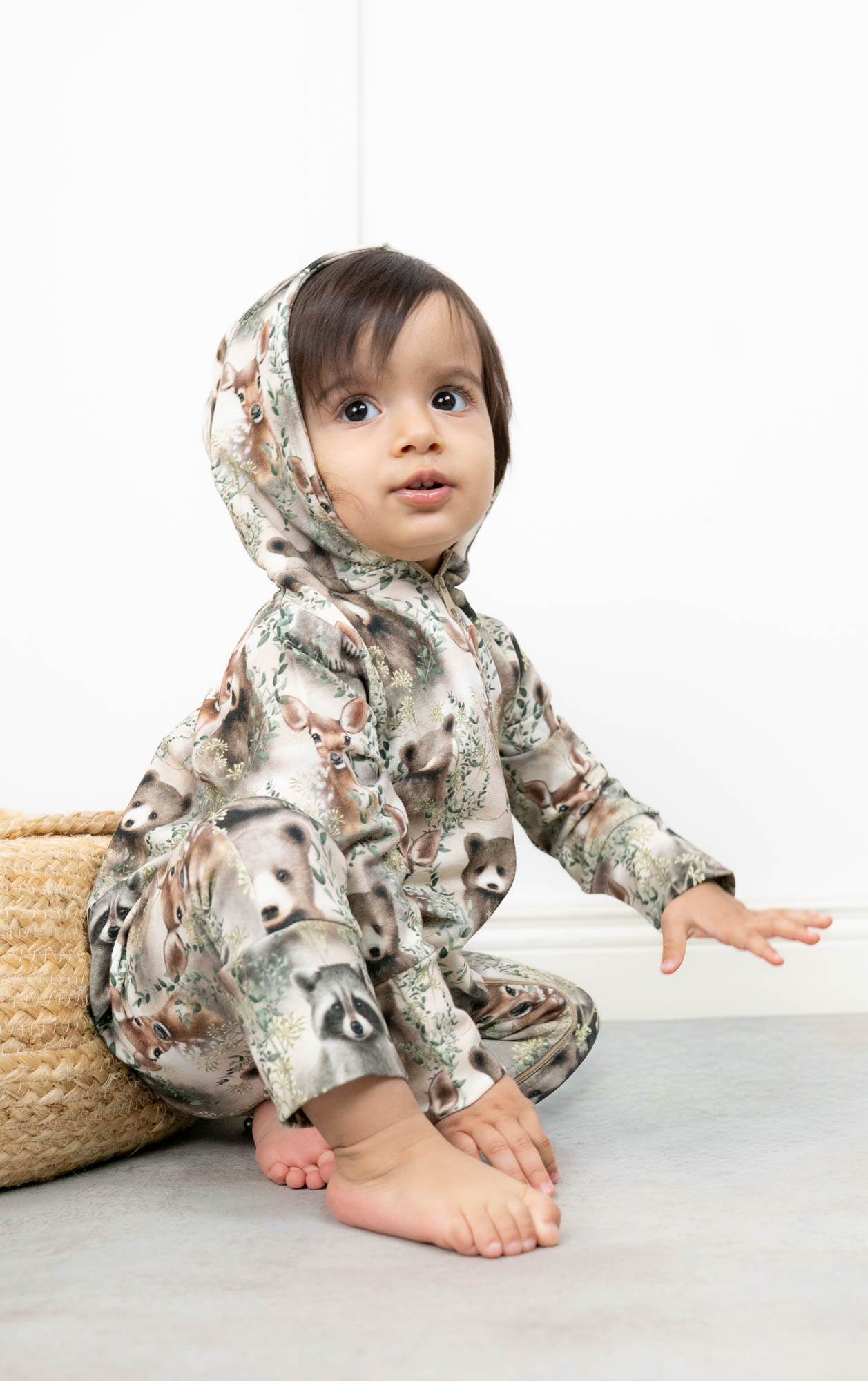 Jumpsuit collegehaalari - Forest animals