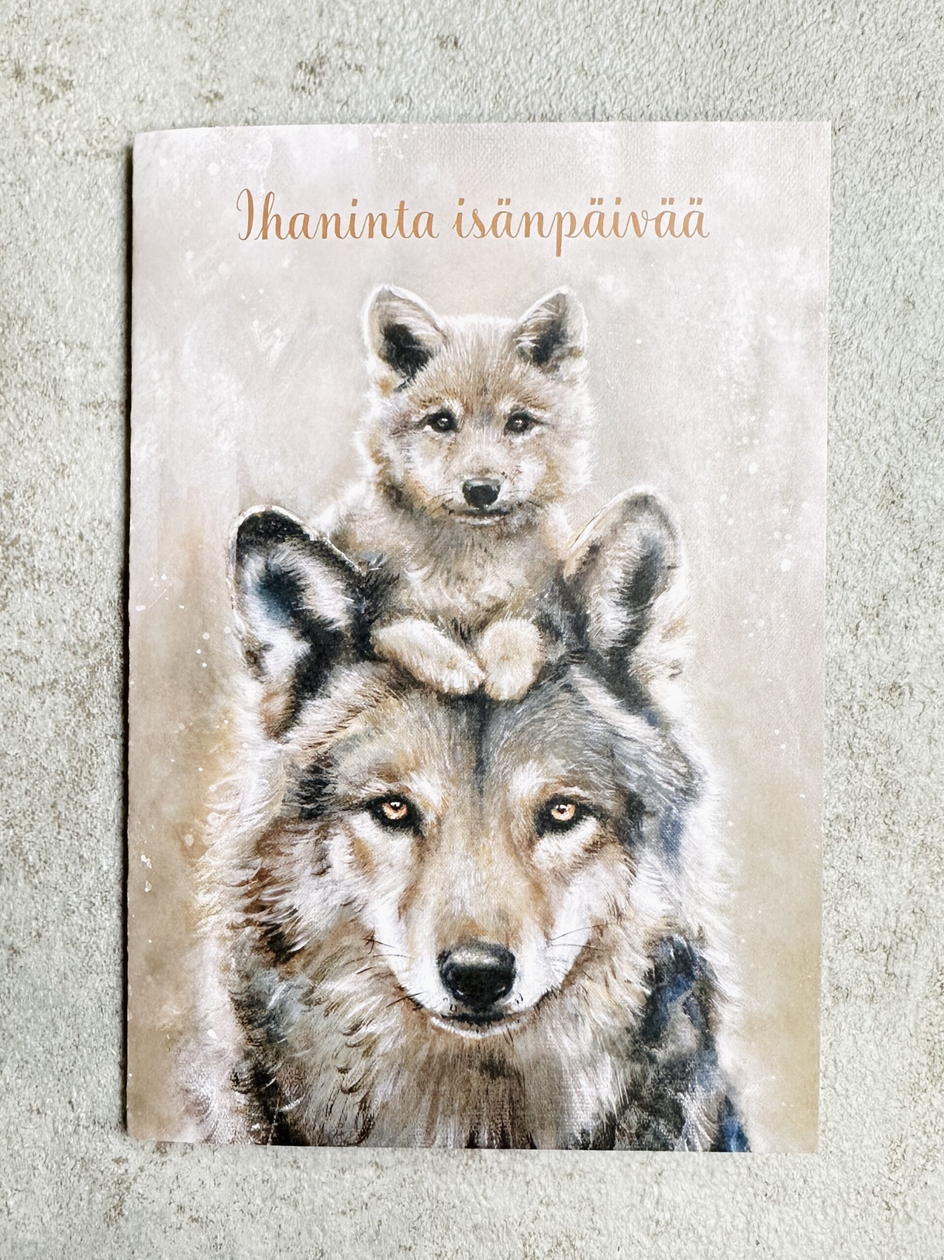 Isänpäivä - kaksiosainen kortti